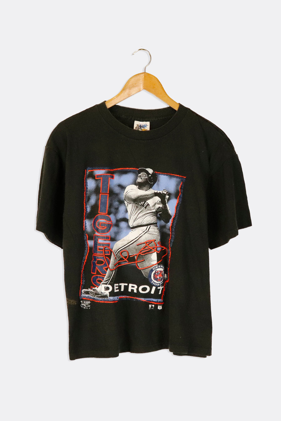 Vintage 1992 MLB Detroit Tigers Graphic Cecil Fielder T Shirt