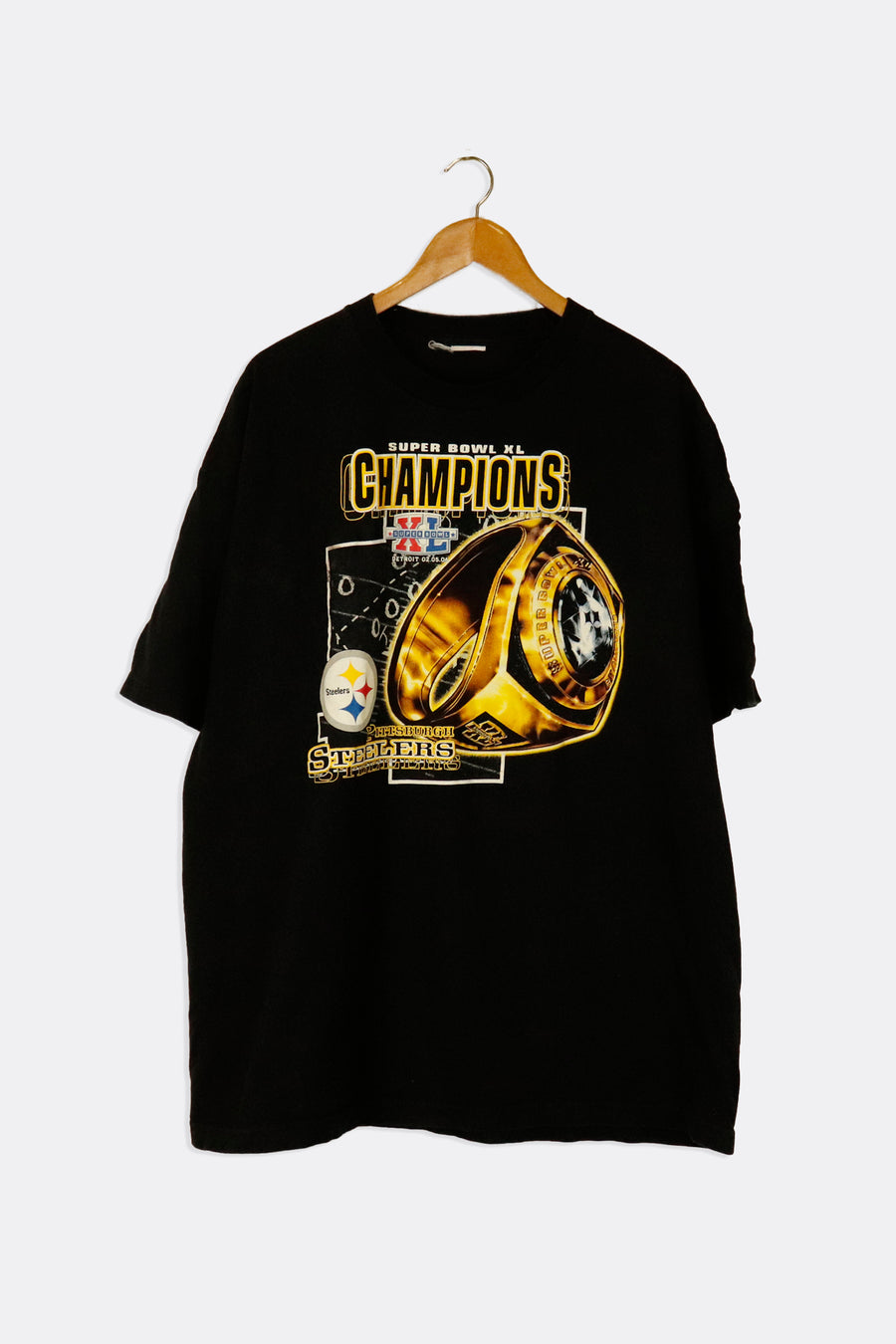 Vintage 2006 NFL Pittsburgh Steelers Super Bowl XL Champions Graphic T Shirt