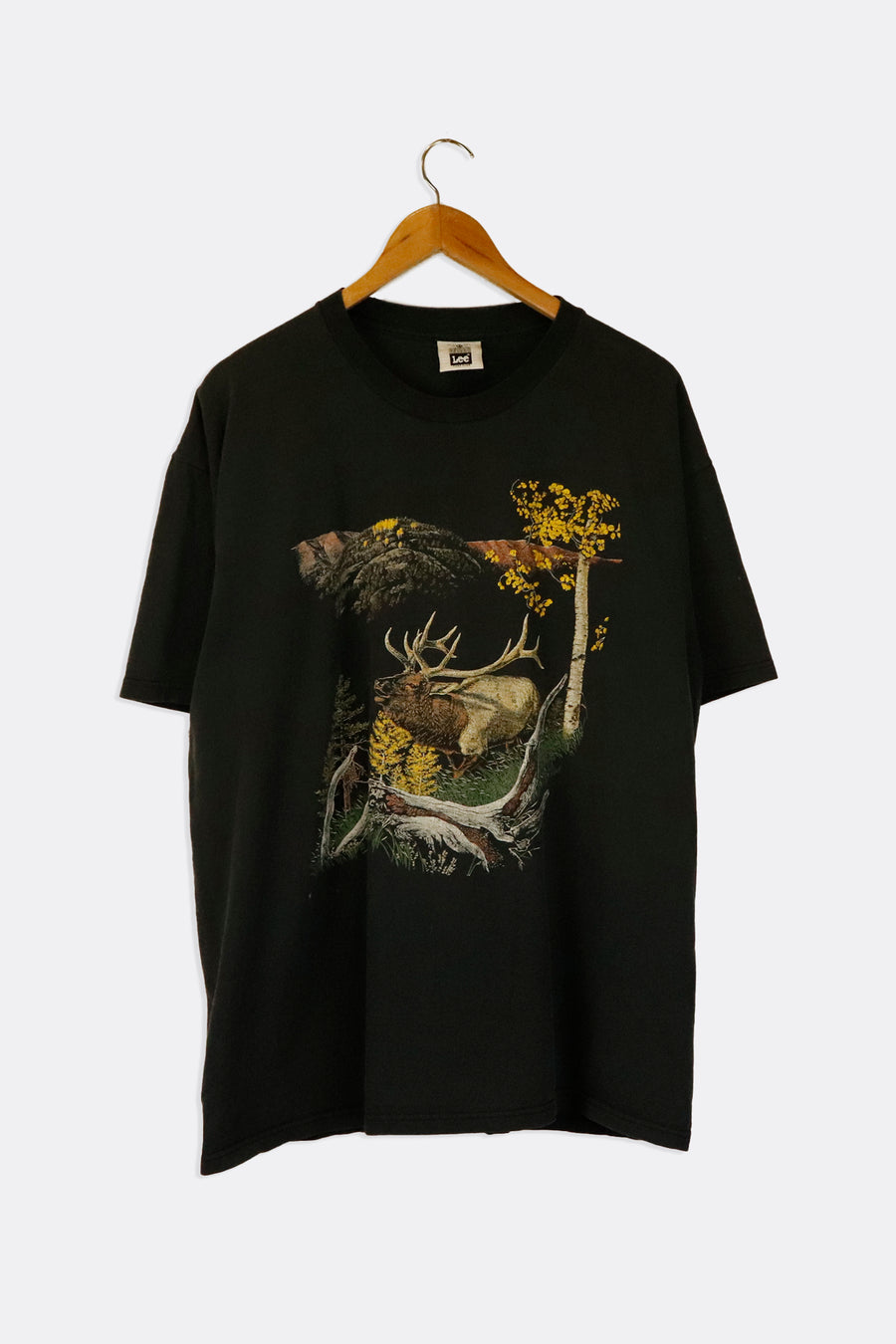 Vintage Lee Nature ELK Graphic T Shirt Sz XL
