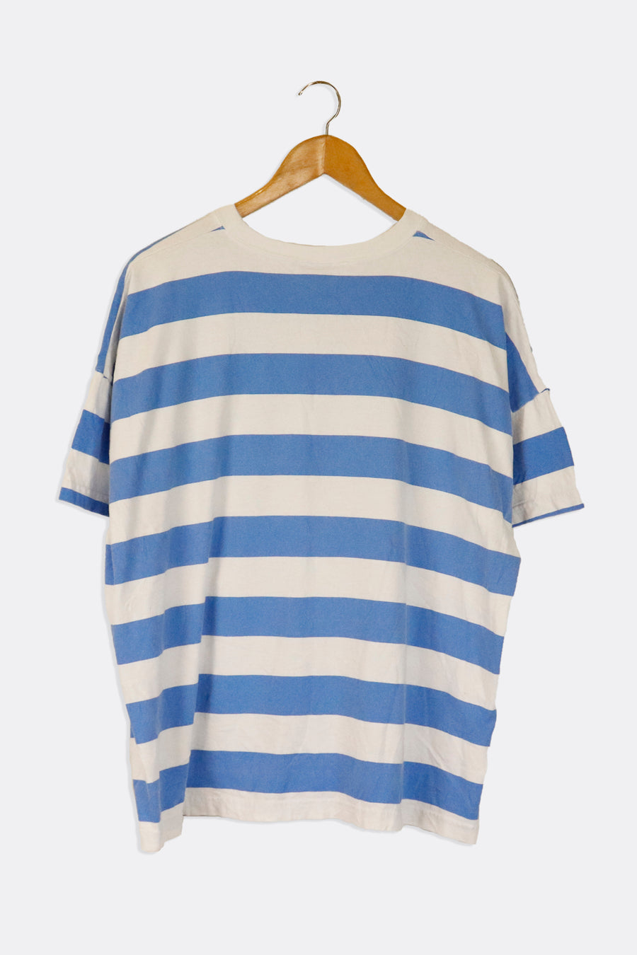 Vintage Winnie The Pooh Deep In Thought Striped Graphic T Shirt