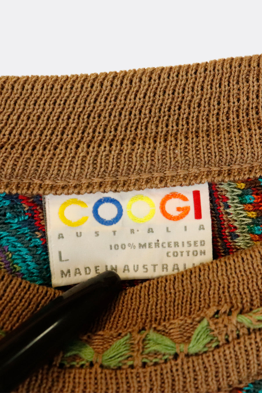 Vintage Authentic Coogi Made In Australia Multi Colored Sweatshirt Sz L