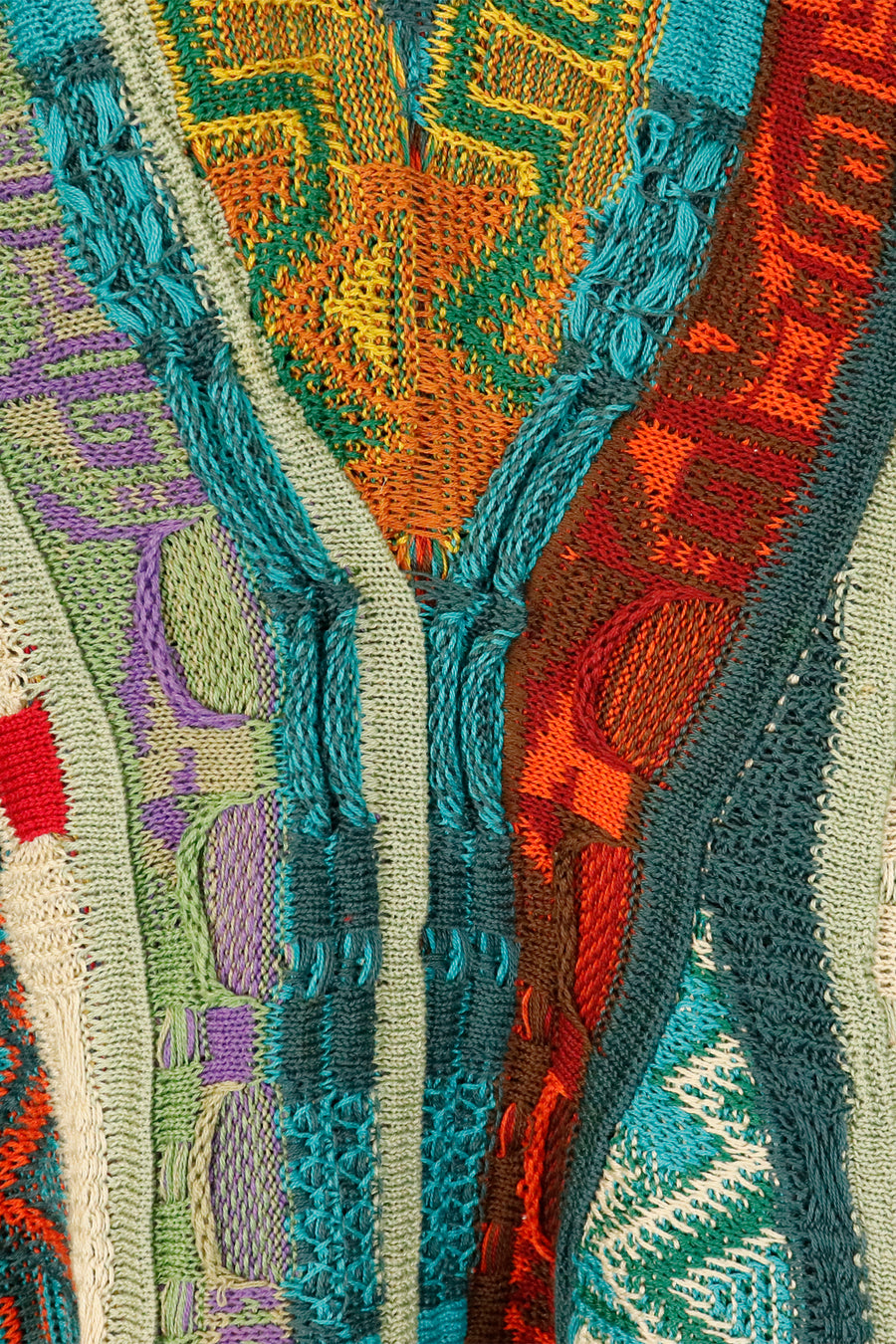 Vintage Authentic Coogi Made In Australia Multi Colored Sweatshirt Sz L