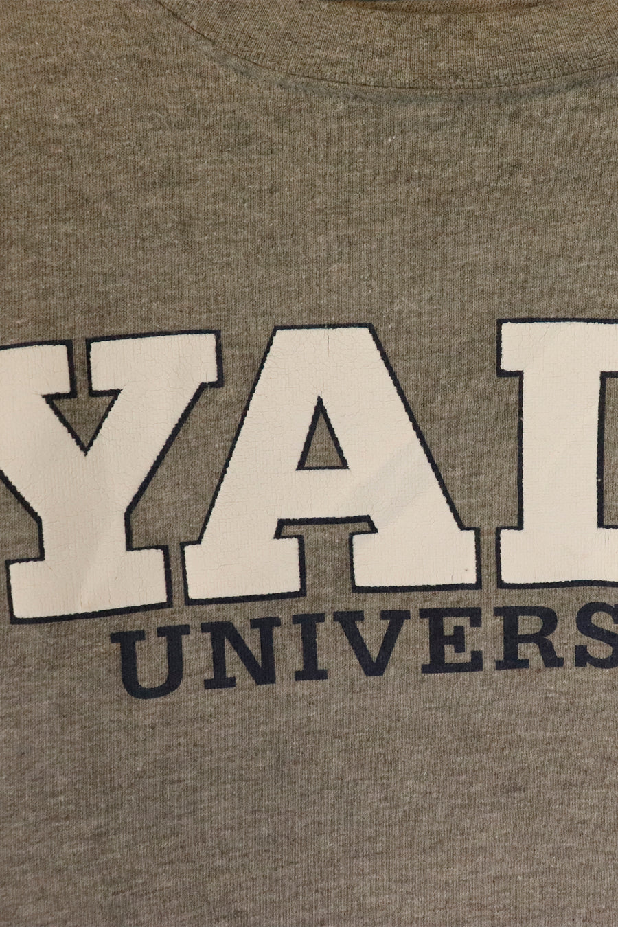 Vintage Yale University Block Lettering Vinyl Sweatshirt Sz S