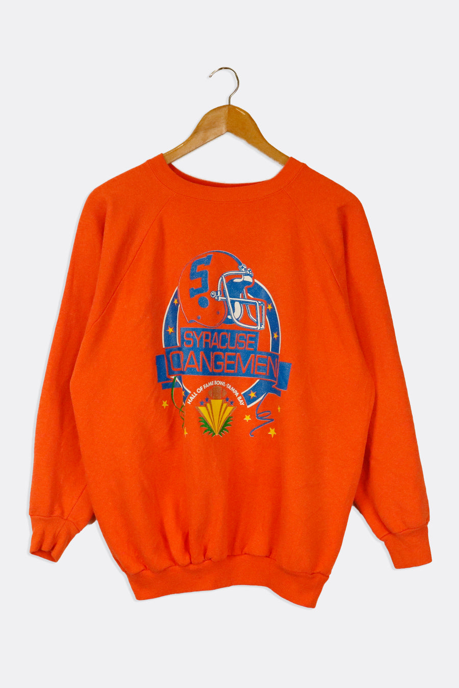Vintage NFL Syracuse Orange Men Hall Of Fame Bowl Tampa Bay Sweatshirt