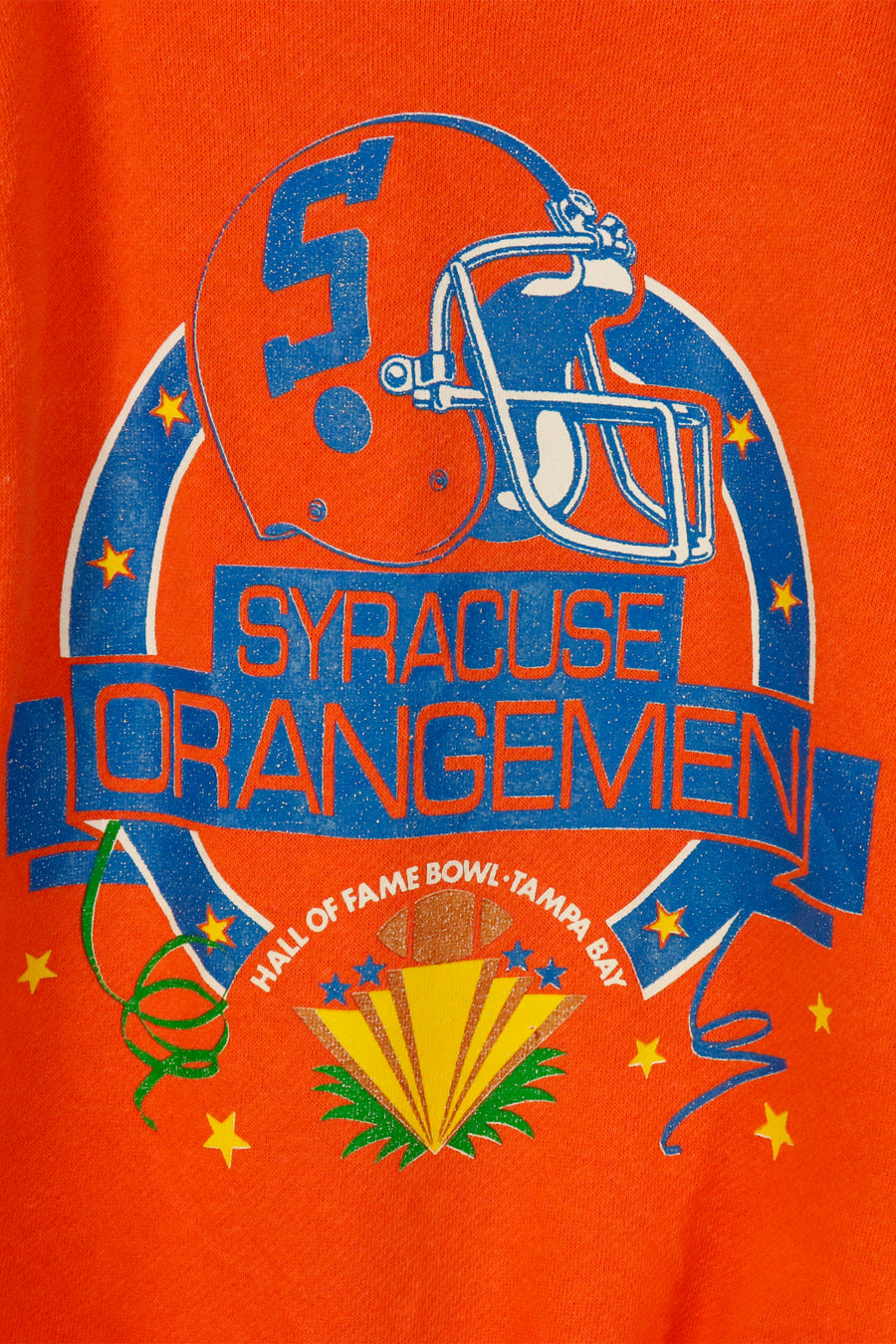 Vintage NFL Syracuse Orange Men Hall Of Fame Bowl Tampa Bay Sweatshirt