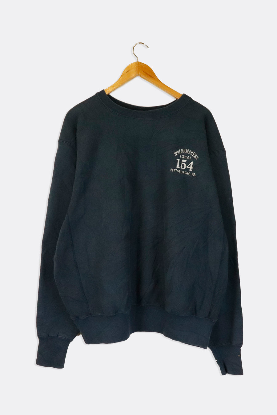 Vintage Boilermakers Local 154 Pittsburgh PA Embroidered Sweatshirt Sz XL