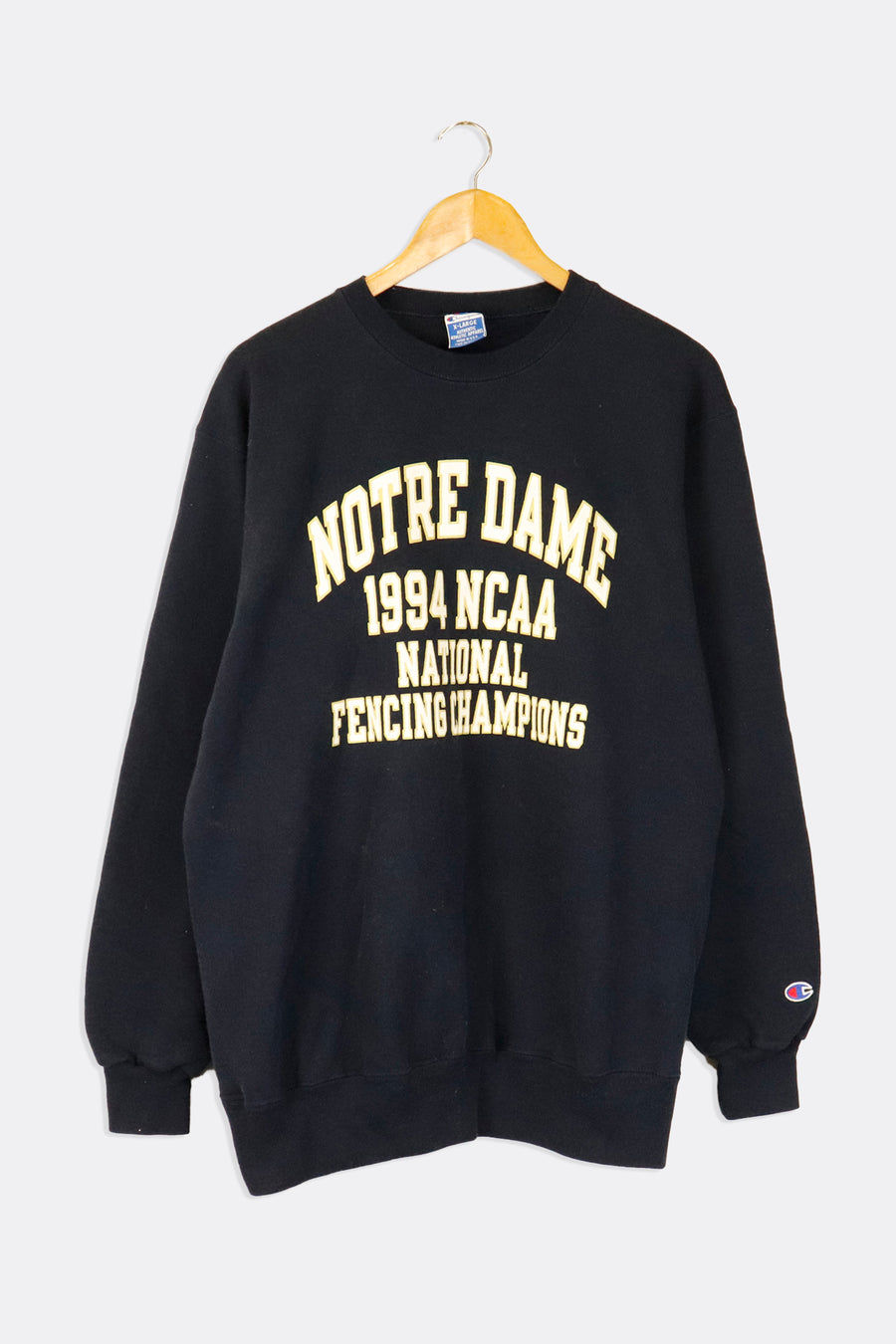 Vintage 1994 Champion Notre Dame Ncaa National Fencing Champions Sweatshirt Sz XL