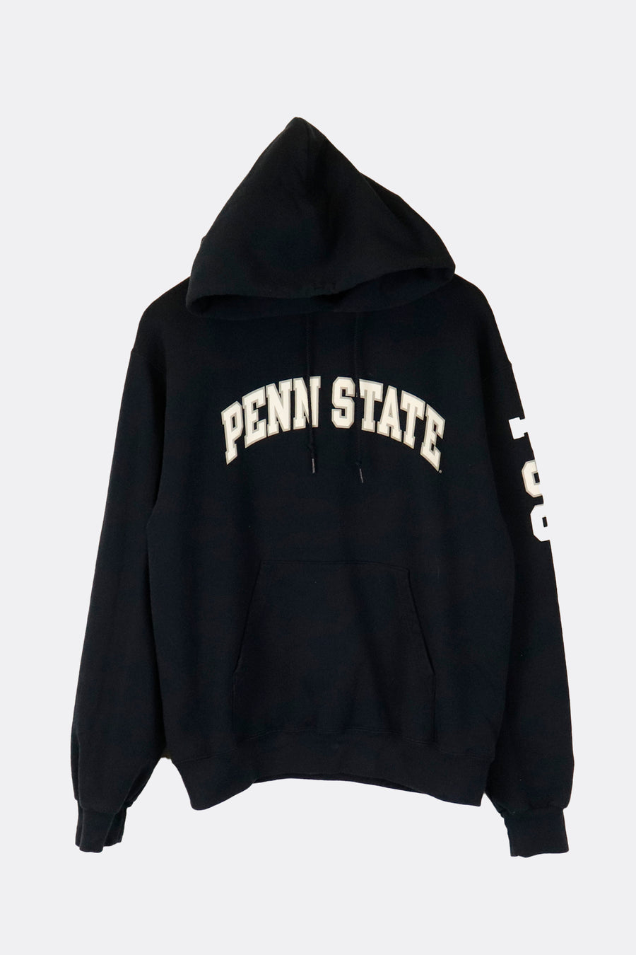 Vintage Champion Penn State PSU Vinyl Hooded Sweatshirt Sz M