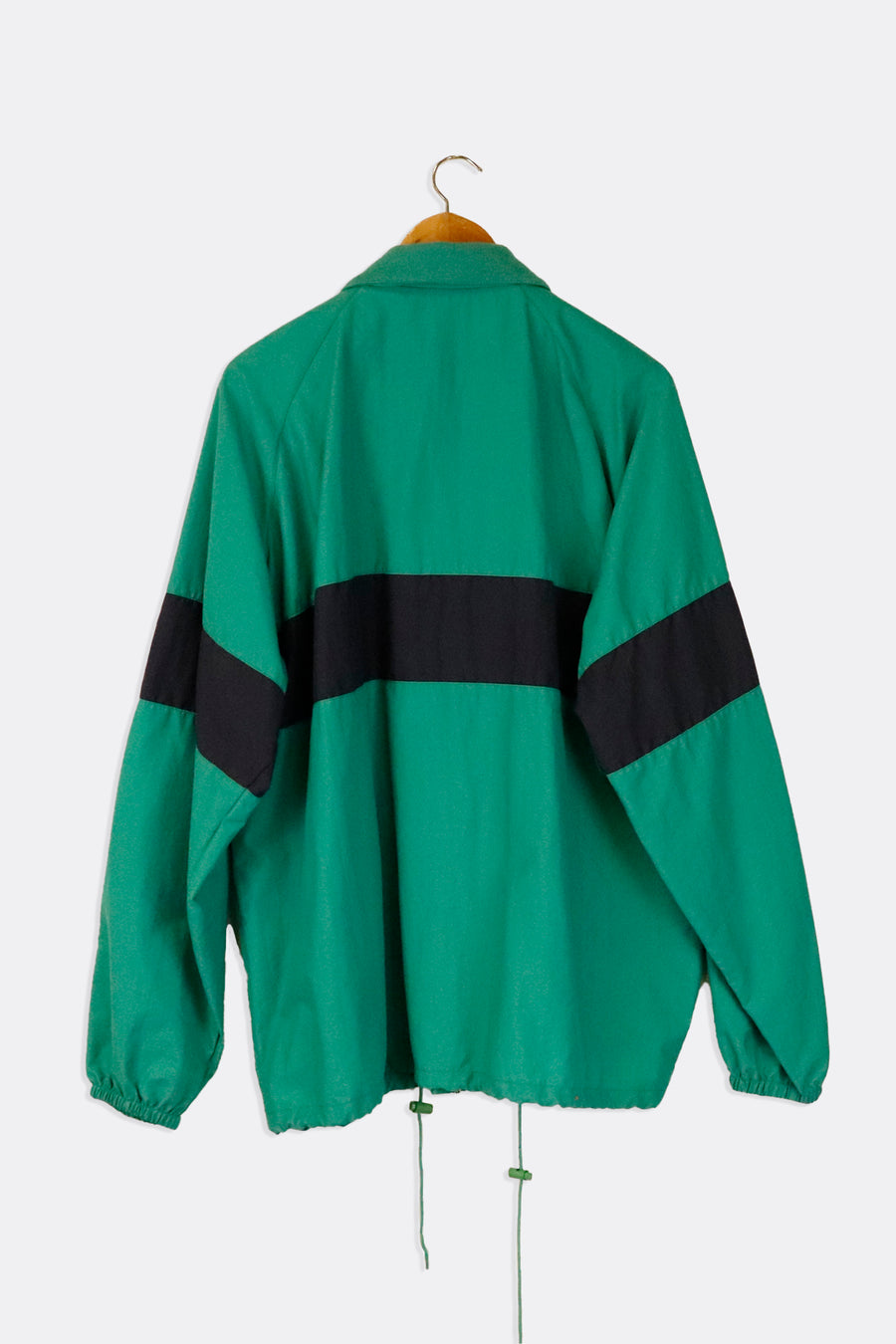 Vintage Lacoste Logo Zod Club Full Zip Drawstring Waist Lightweight Jacket Sz XL