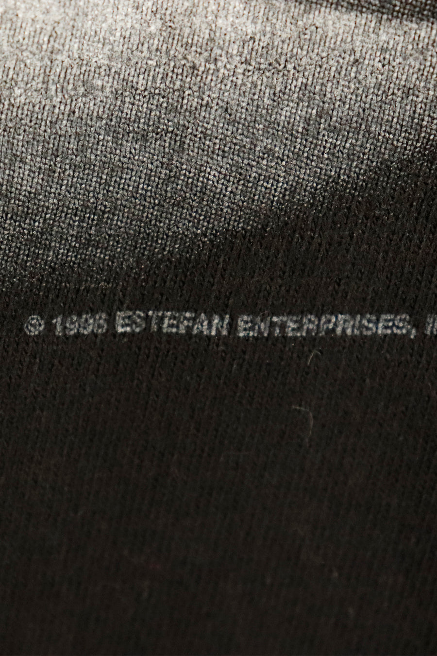 Vintage 1996 Gloria Estefan Portrait On Knees With Stripped Shadow On Front Evolution Tour On Back Vinyl T Shirt Sz XL