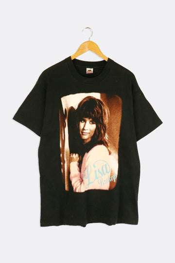 Vintage Lisa Brokop On Tour Monocoloured Portrait Vinyl T Shirt Sz L