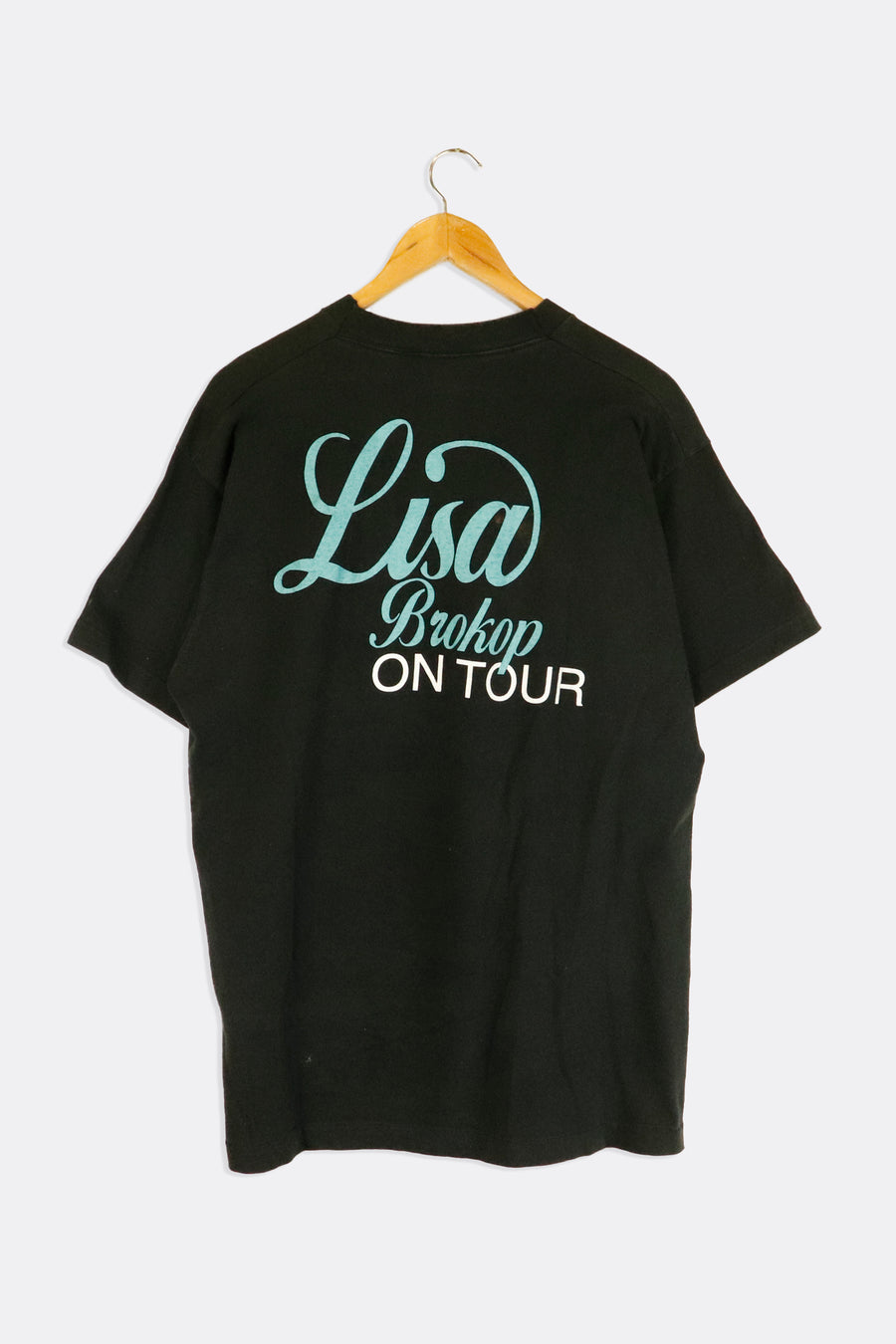 Vintage Lisa Brokop On Tour Monocoloured Portrait Vinyl T Shirt Sz L