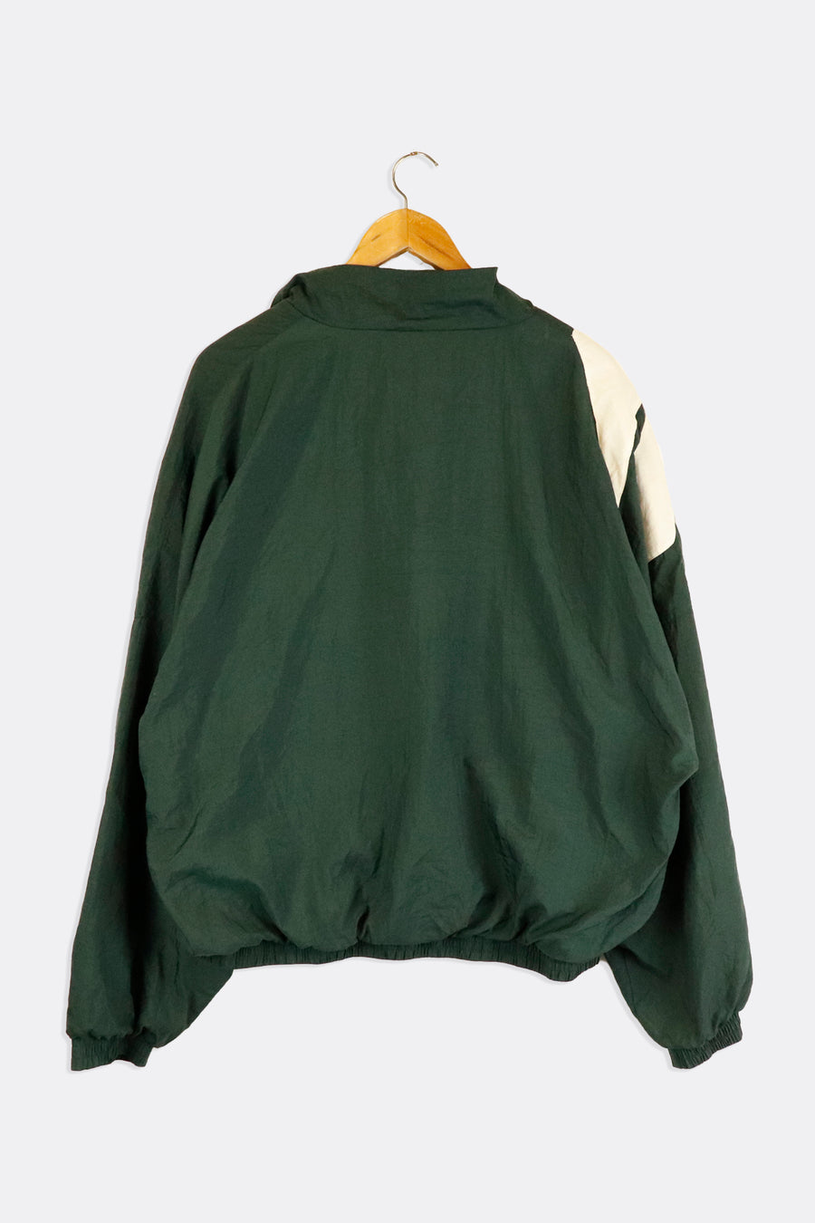Vintage Reebok Full Zip White Stripes Across Left Shoulder Outerwear Sz L