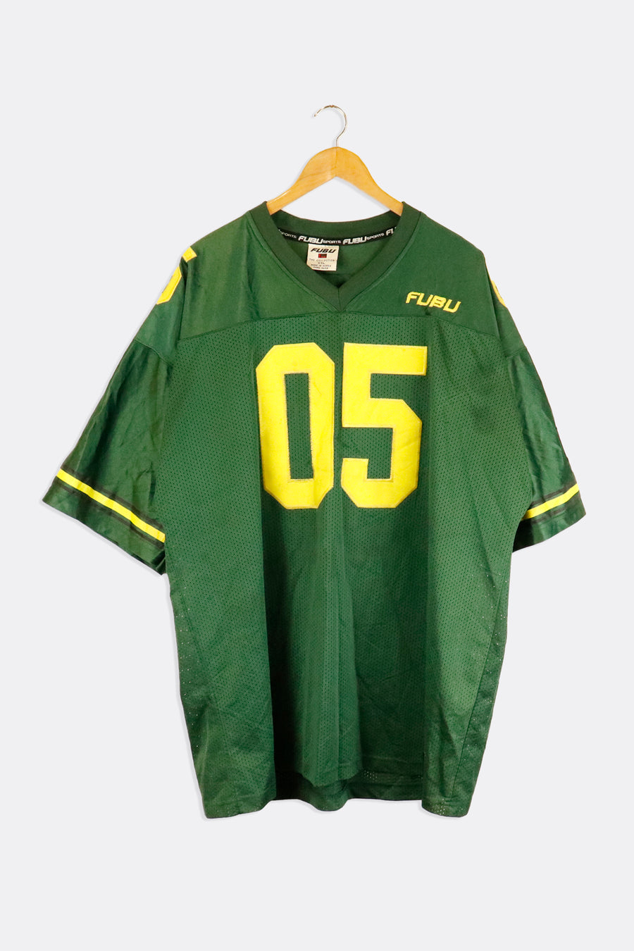 Vintage 1992 Fubu Football Style Jersey Number 05 Embroidered Outerwear Sz 2XL