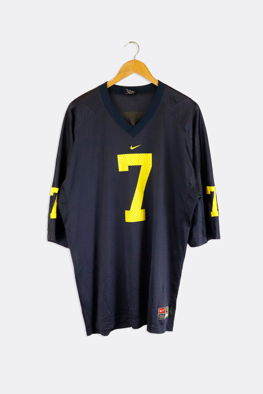 Vintage Nike Mesh Football Style Jersey Number 7 Vinyl Outerwear Sz XL