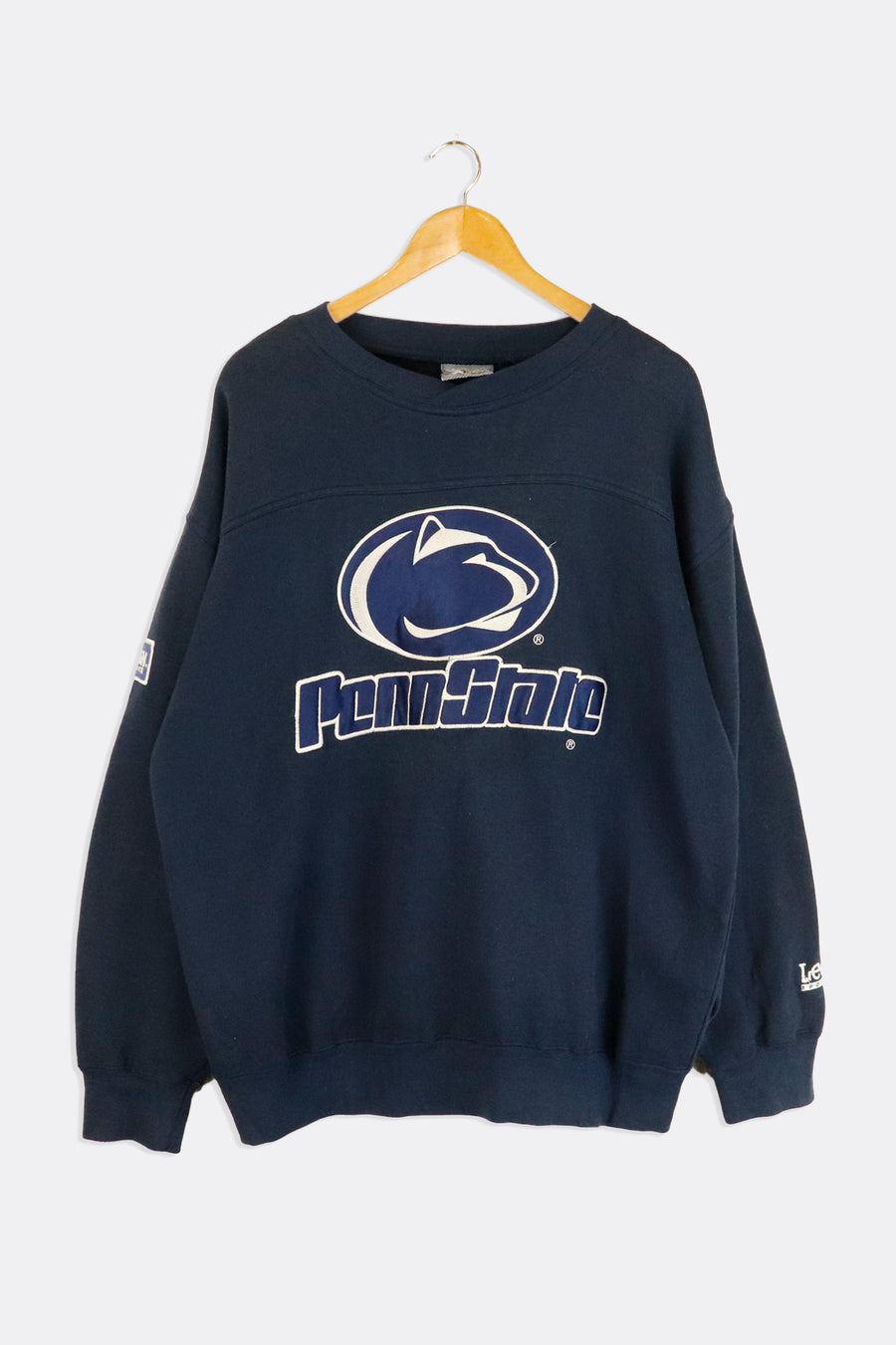 Vintage Penn State Embroidered Sliky Logo And Font On Front Simple Embroidered Font On Back Sweatshirt Sz L