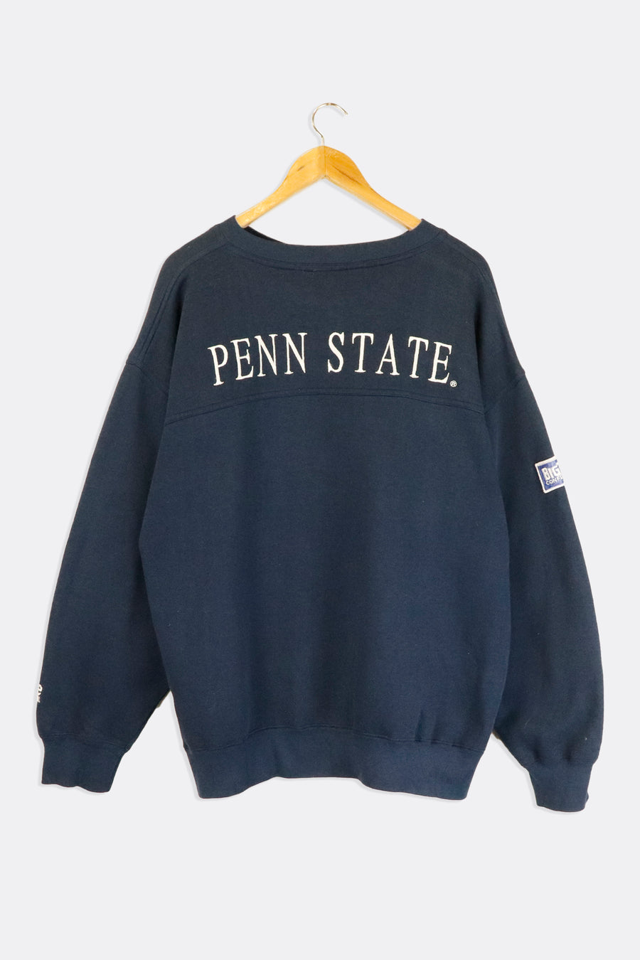 Vintage Penn State Embroidered Sliky Logo And Font On Front Simple Embroidered Font On Back Sweatshirt Sz L