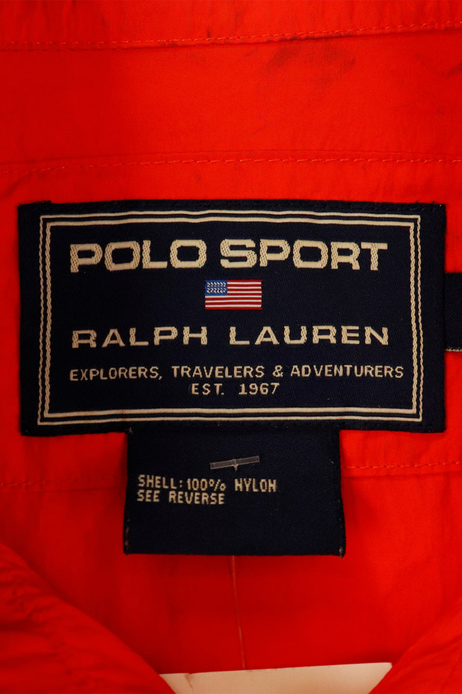 Vintage Ralph Lauren Polo Sport Full Zip Light Windbreaker Front Zip Pocket Outerwear Sz L