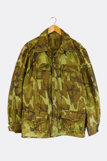 Vintage Camo Vietnam Liner Souvenir Jacket