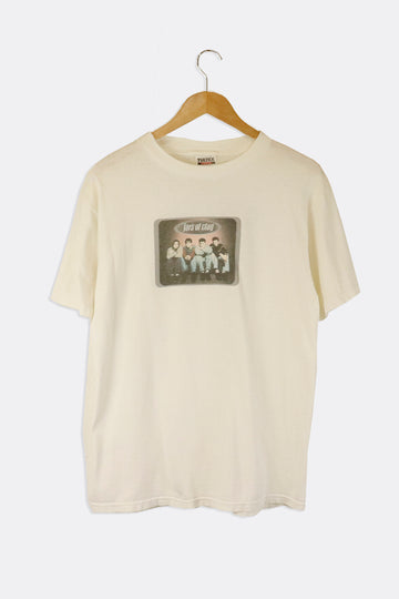 Vintage 1997 Jars Of Clay Band Photo And Tour Dates Vinyl T Shirt Sz L