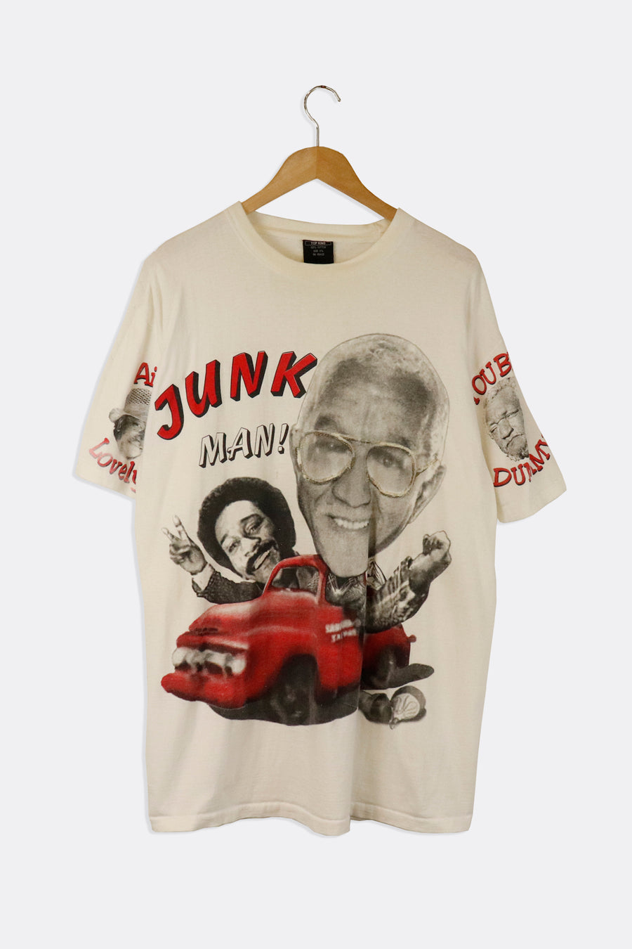 Vintage Sanford And Son Iconic Catch Phrases Characters With Big Heads In Car Holding Peace Signs T Shirt Sz 3XL