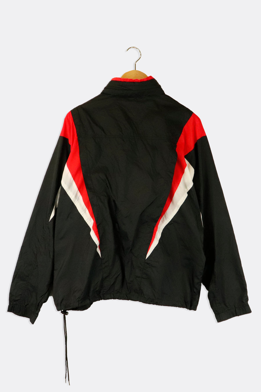 Vintage Nike Full Zip Red And White Under Armpits And Onto Front Full Zip Wind Breaker Jacket