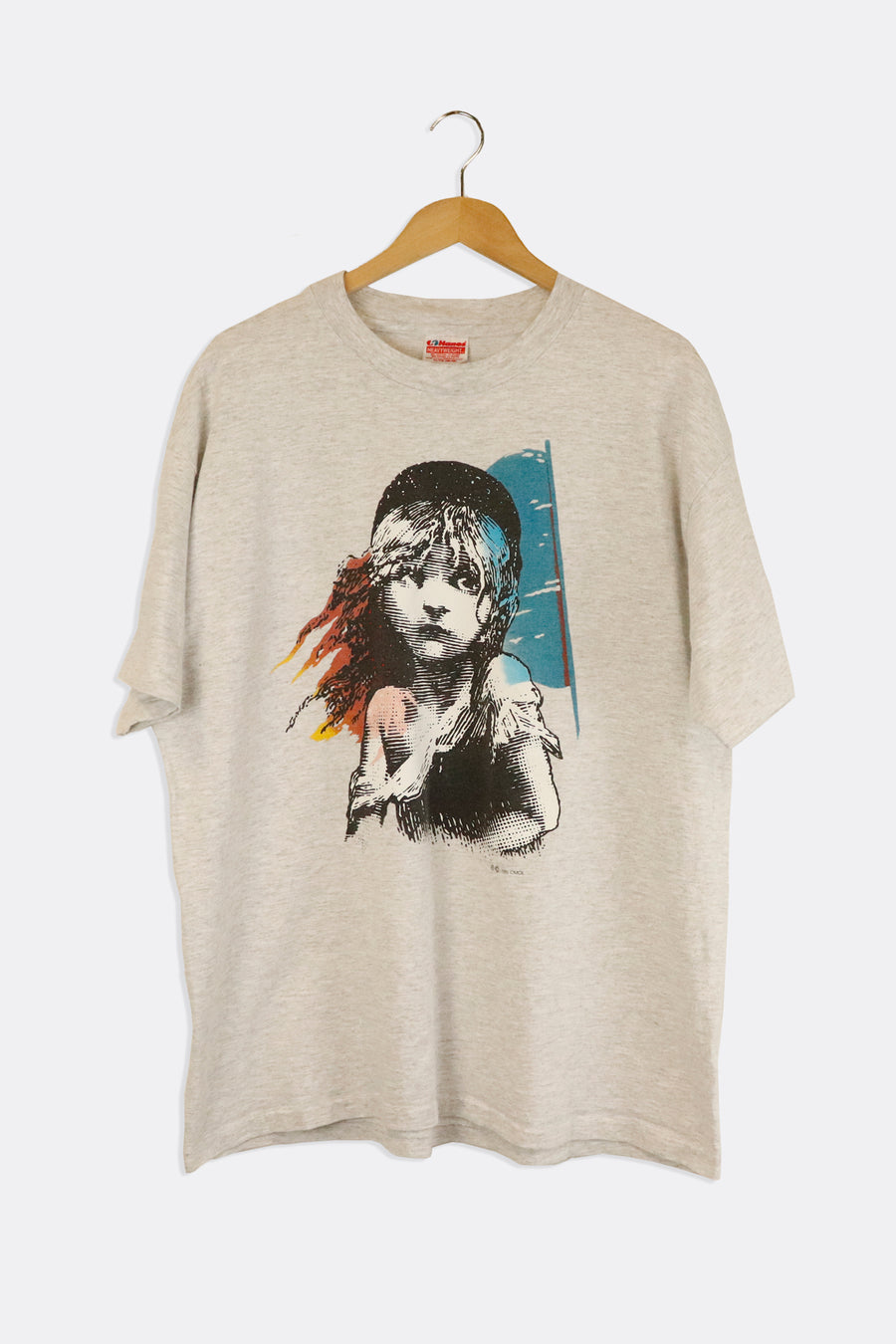 Vintage 1986 Les Miserables Girl Graphic T Shirt Sz XL