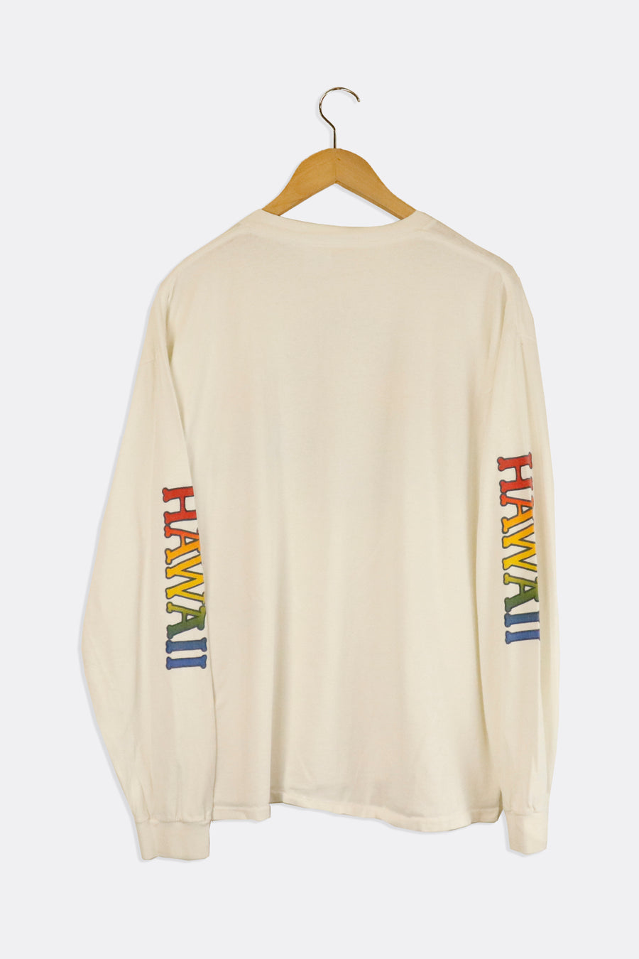 Vintage Hawaii Catamaran Association Rainbow Long Sleeve T Shirt Sz XL