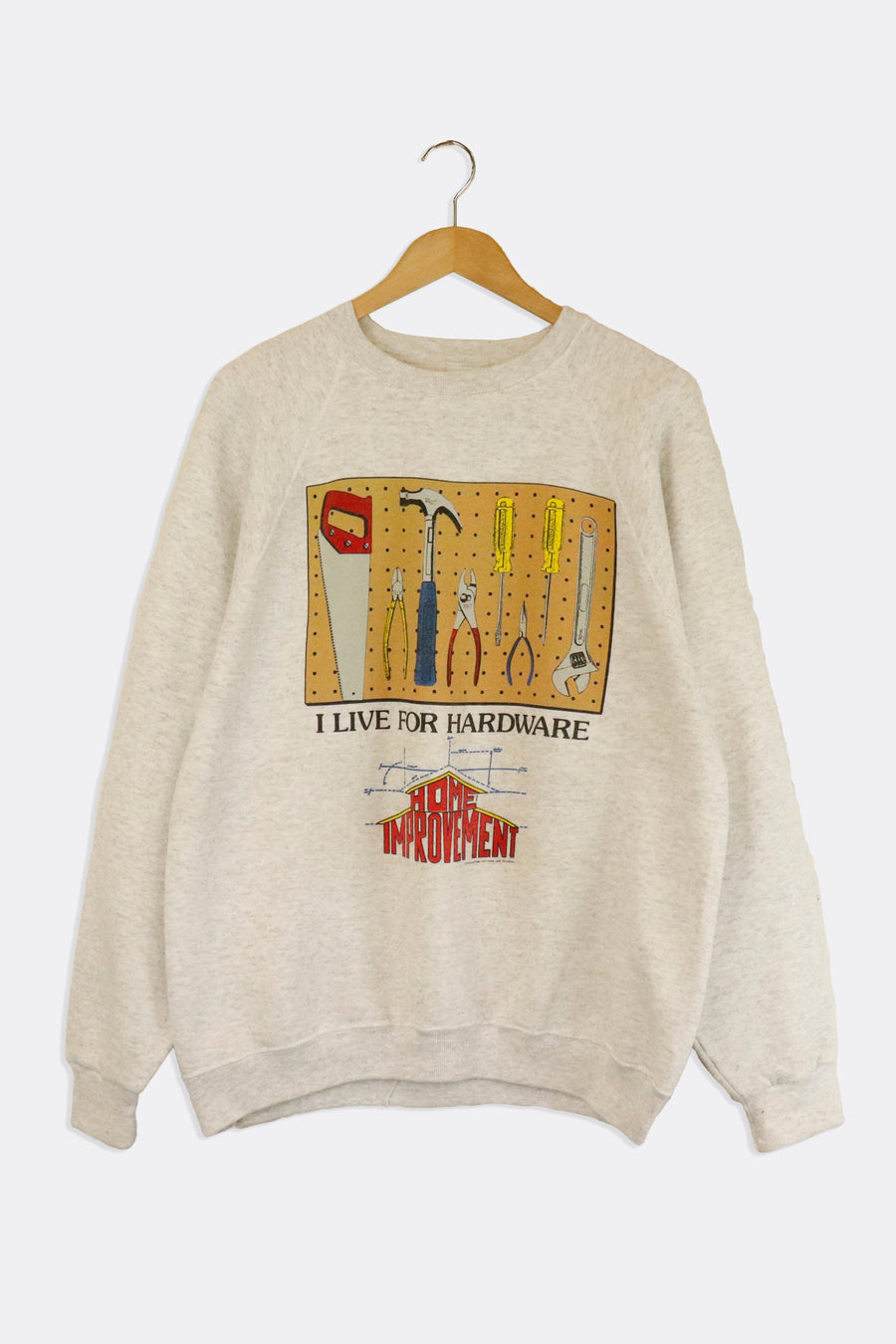 Vintage I Live For Hardware Crewneck Sweatshirt Sz XL