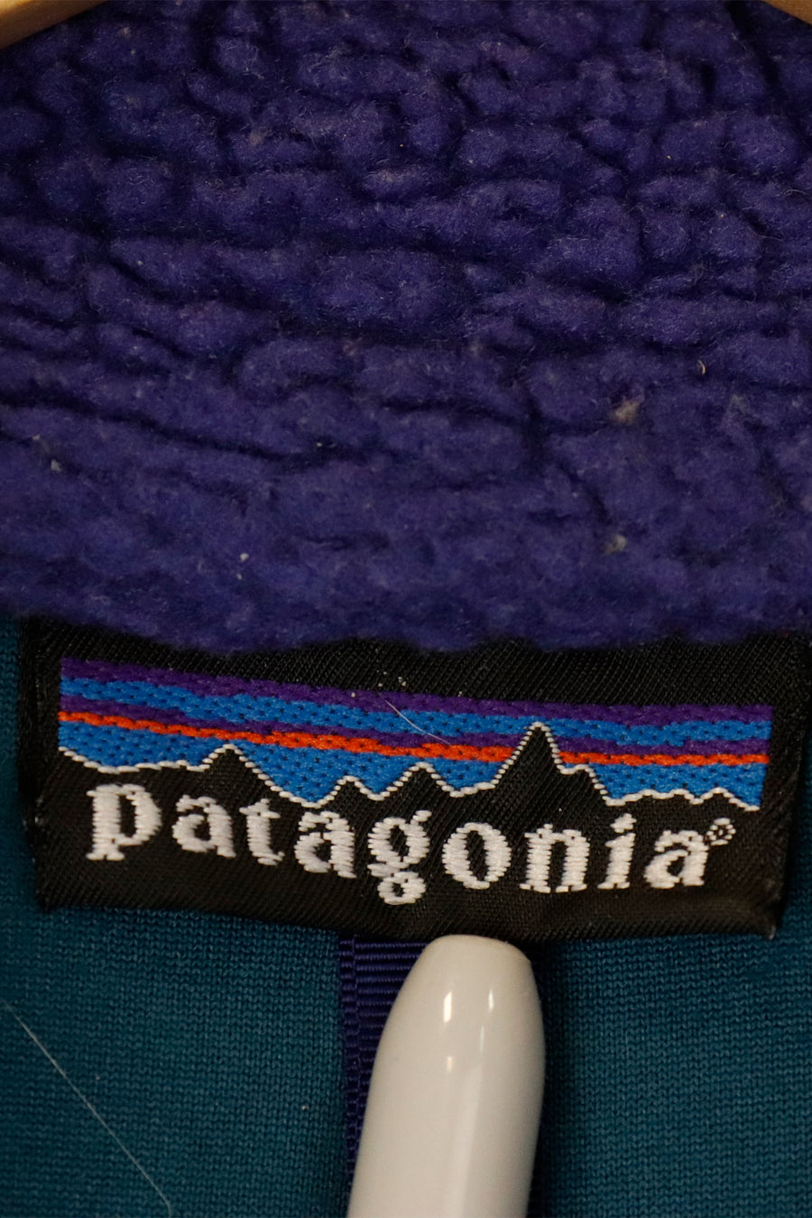 Vintage Patagonia Black Collar And Zipper Jacket Sz M