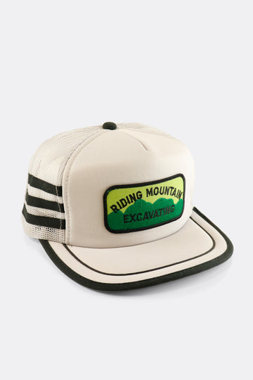Vintage Riding Mountain Excavating Mesh Snapback Hat