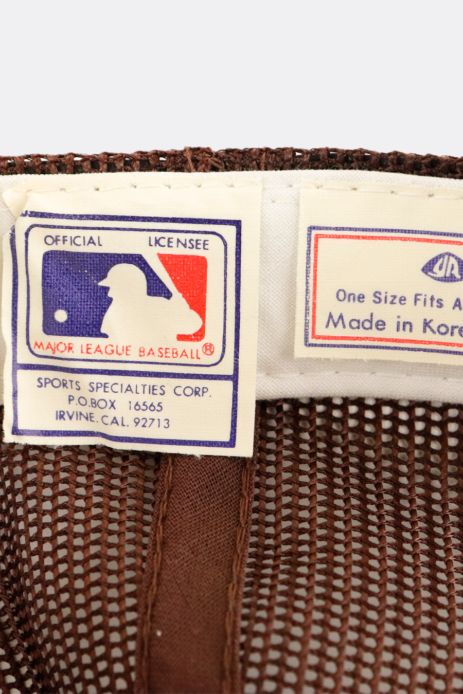 Vintage Deadstock MLB San Diego Padres Embroidered Mesh Snapback Hat