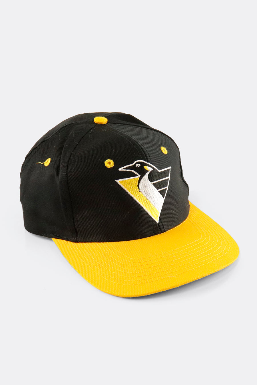 Vintage NHL Pittsburgh Pengiuns Embroidered Snapback Hat