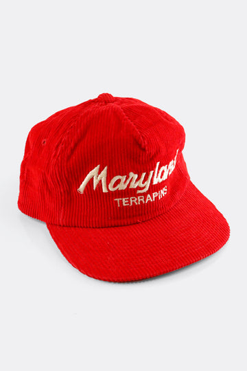 Vintage Deadstock NCAA Maryland Terrapins Corduroy Hat