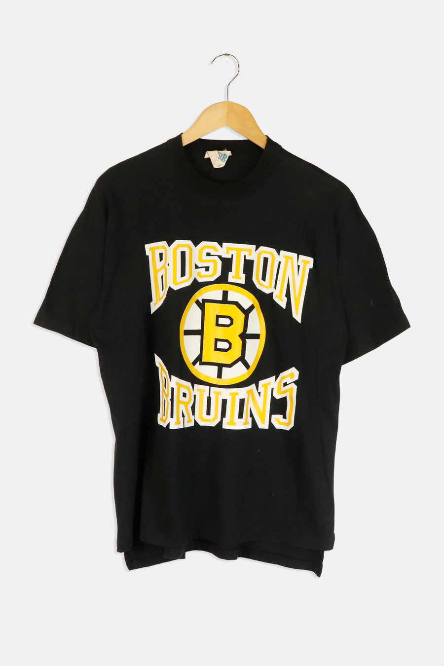 Vintage NHL Boston Bruins Simple Vinyl Logo T Shirt Sz L