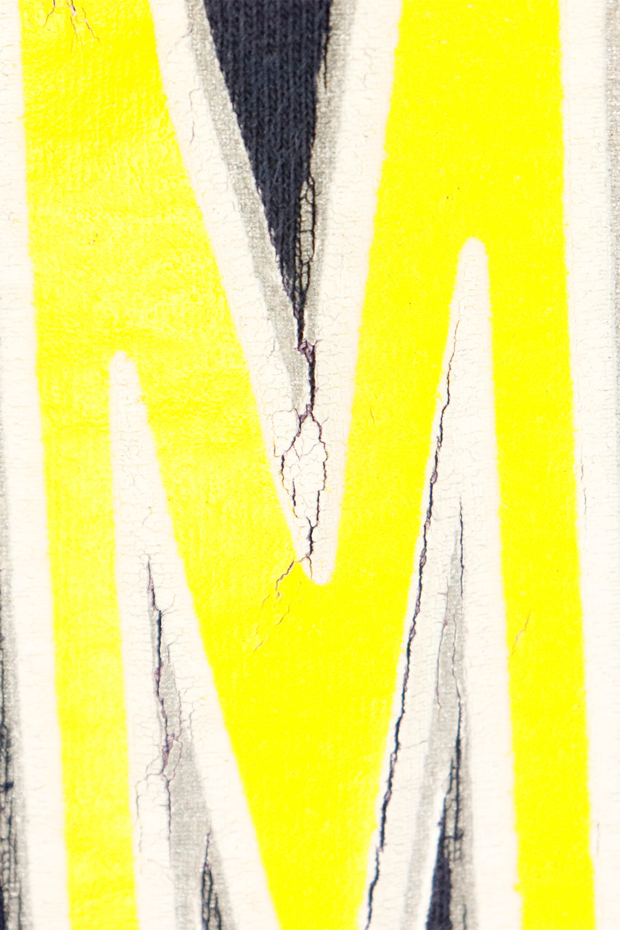 Vintage NCAA Michigan Wolverines Vinyl Yellow Logo And Font T Shirt