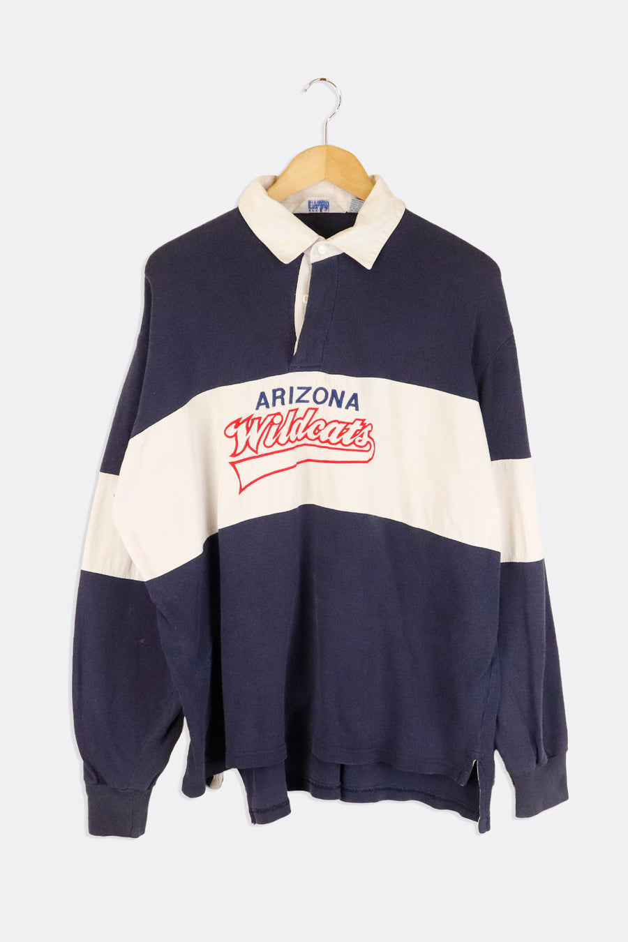 Vintage Arizona Wildcats Embroidered Longsleeve Collared T Shirt Sz XL