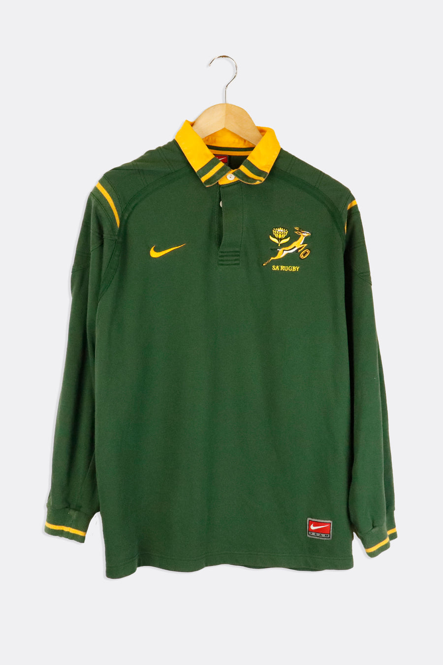 Vintage Nika South Australia Rugby Embroidered Collared Shirt Sz L