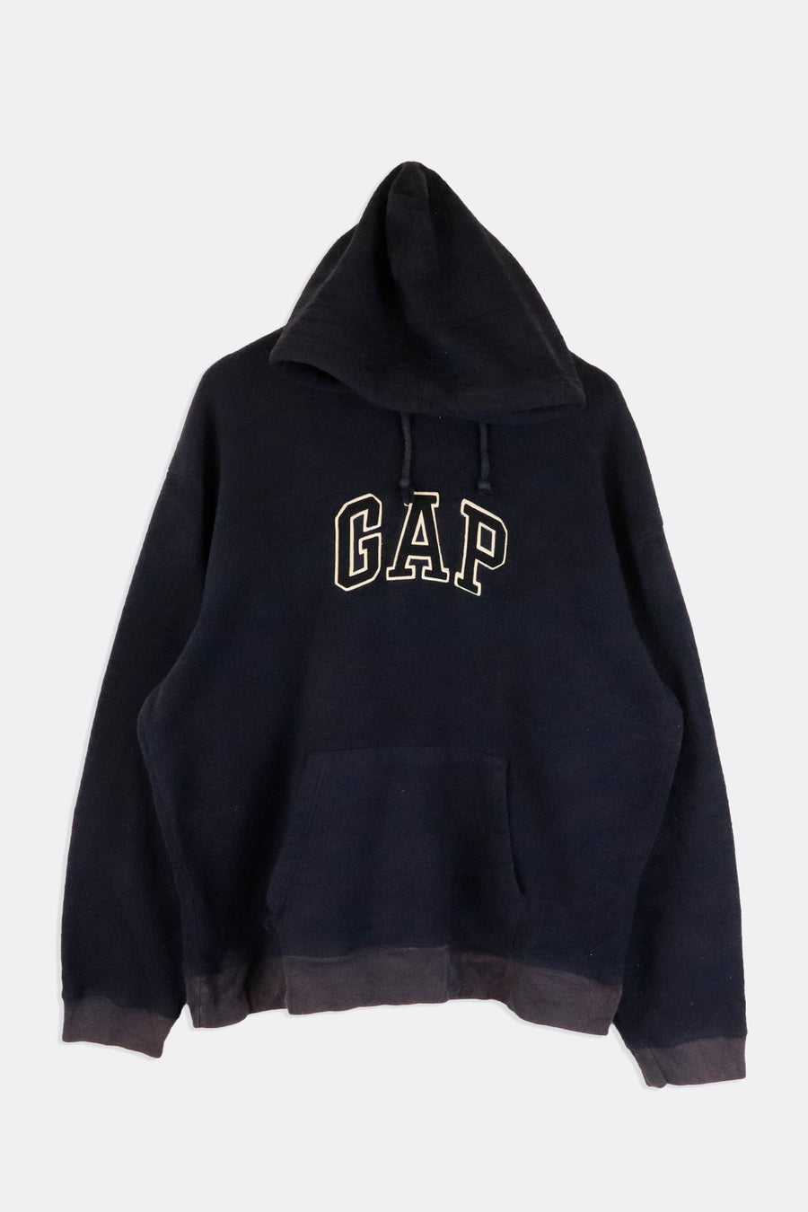 Vintage Gap Fleece Hooded Embroidered Sweatshirt Sz 2XL