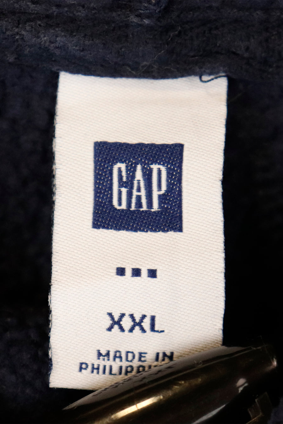 Vintage Gap Fleece Hooded Embroidered Sweatshirt Sz 2XL