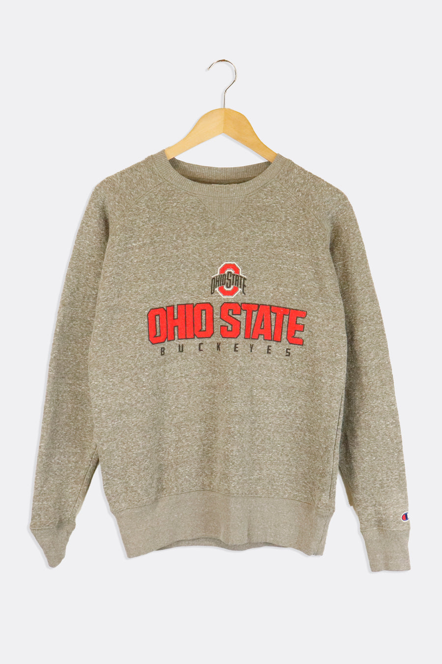 Vintage NCAA Ohio State Buckeyes Logo And Large Red Font Sweatshirt Sz S