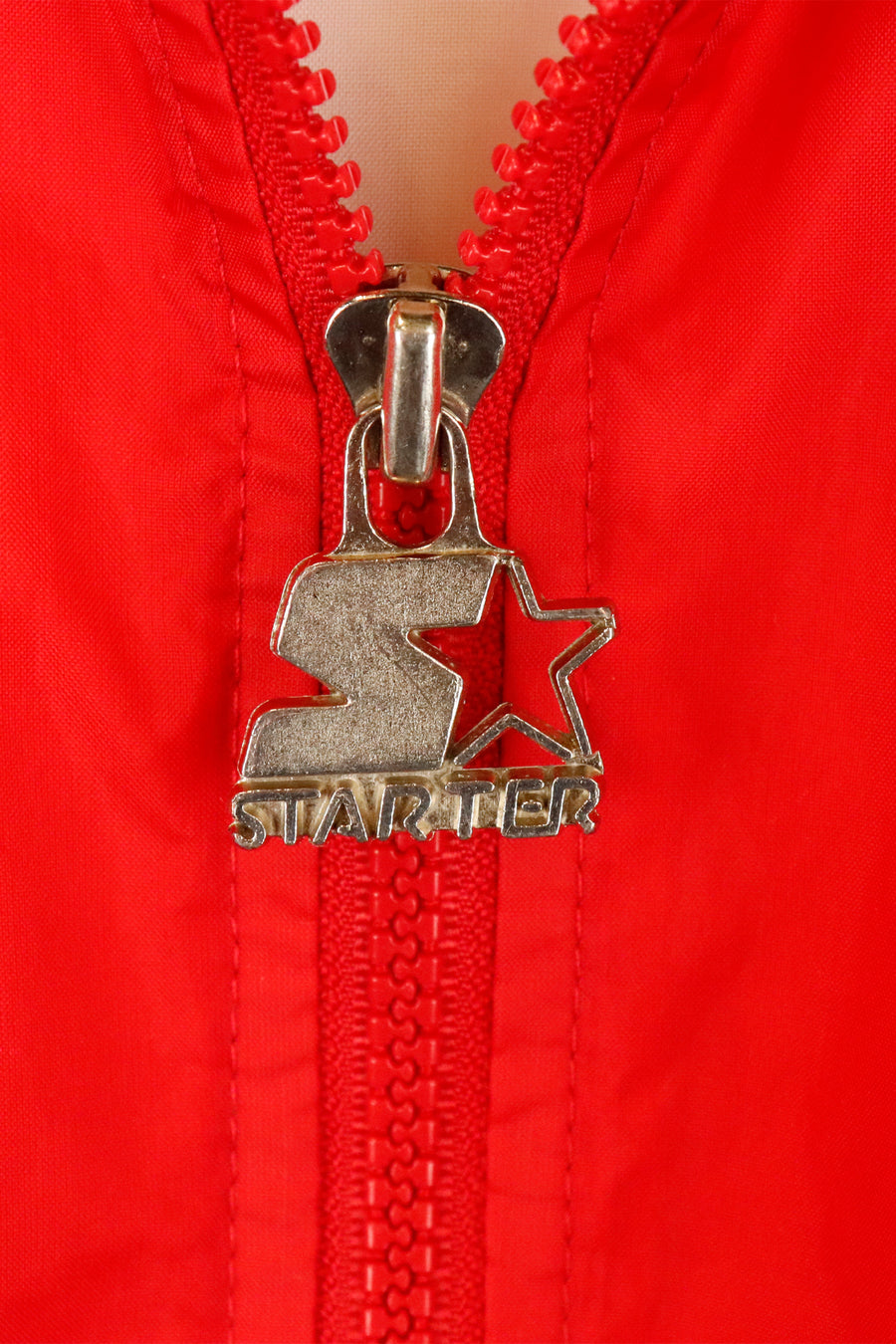 Vintage Starter NFL San Fransico 49ERS Zip Up Embroidered Gold Font Jacket Sz L
