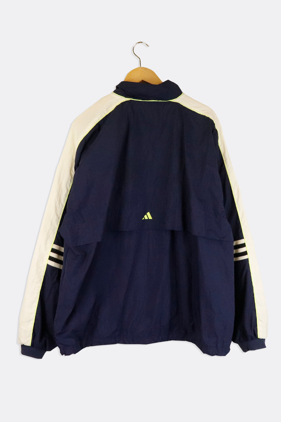Vintage Adidas Family Circl Club Tennis Full Zip Embroidered Rain Jacket Sz XL