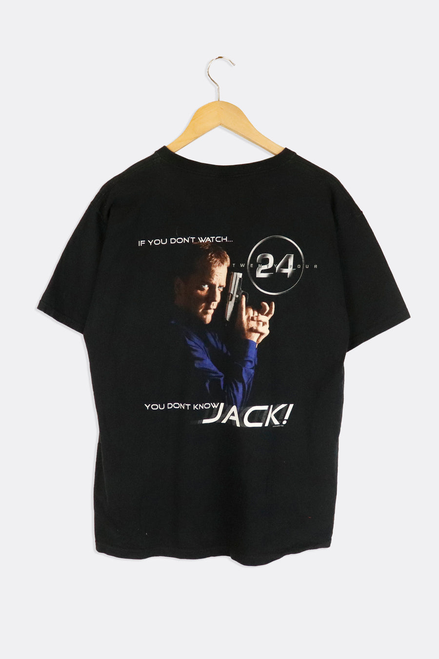 Vintage 2004 Twenty Four You Dont Know Jack Vinyl Graphic T Shirt Sz L