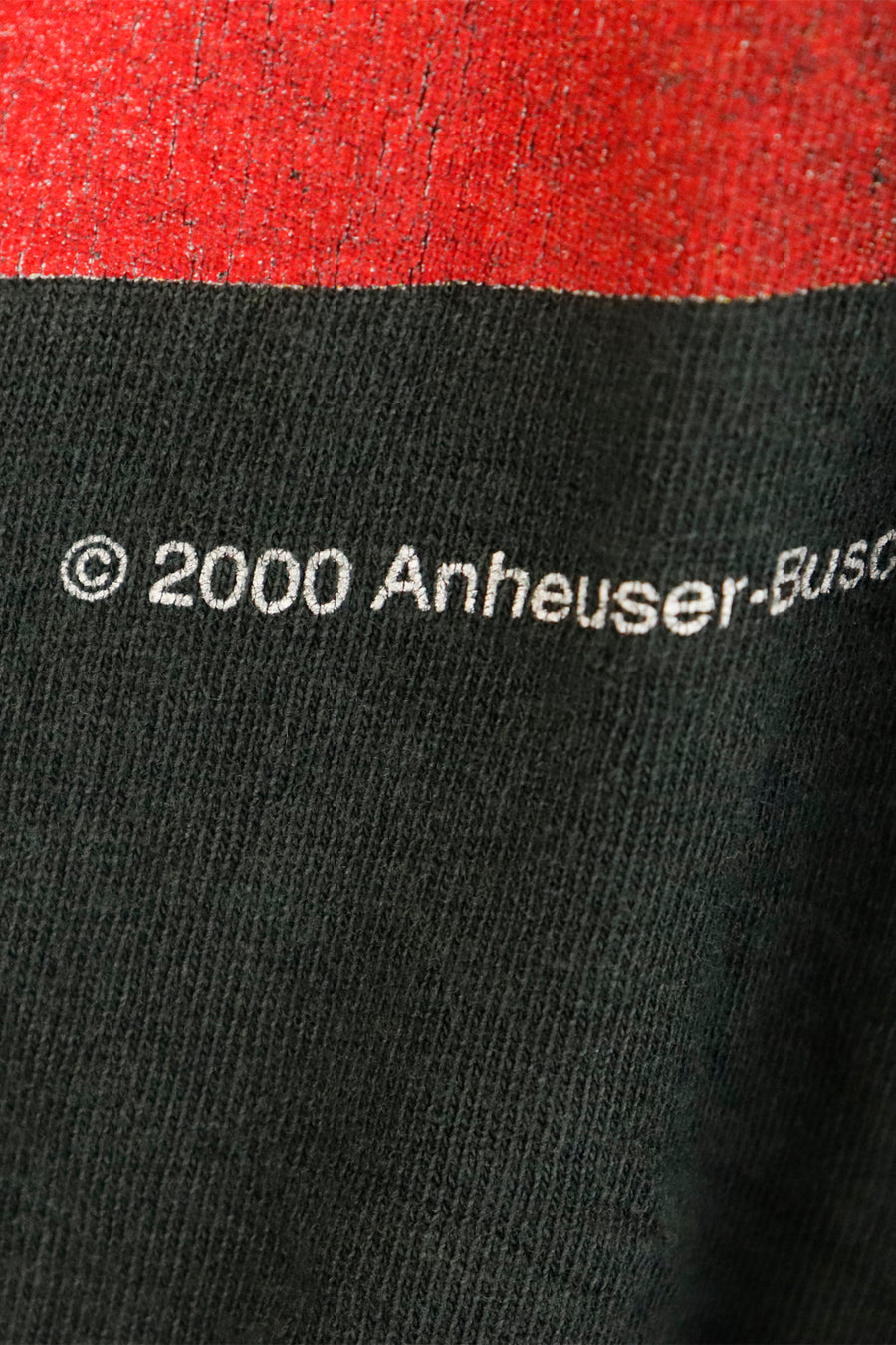 Vintage 2000 Nascar Dale Earnhardt Jr 8 Budweiser Sponsor Vinyl T Shirt Sz XL