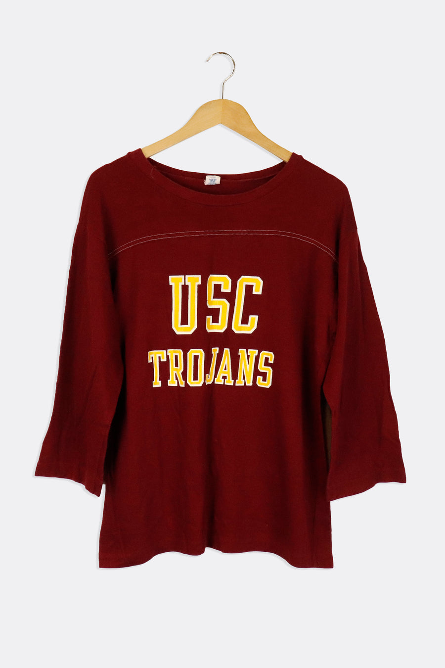 Vintage USC Trojans Varsity Simple Font Vinyl Longsleeve Sz L