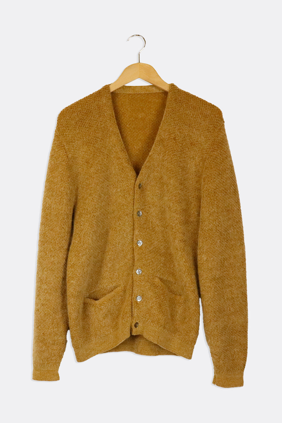 Vintage Knit Cardigan Full Buttons And Pockets Sweatshirt