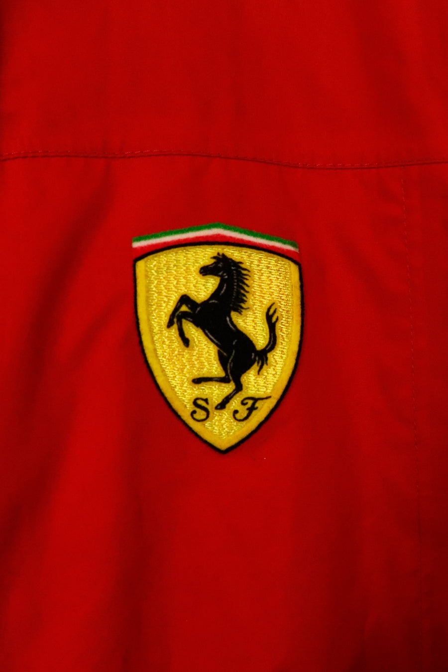 Vintage Ferrari Full Zip Embroidered Logo Windbreaker Jacket