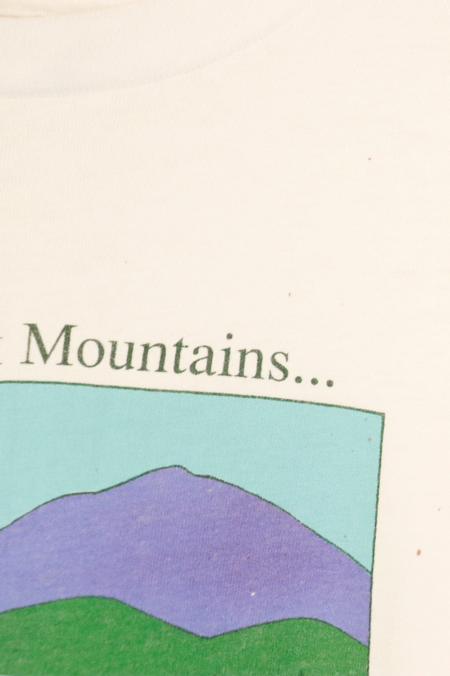 Vintage 1994 Adirondack Mountains List Of Peaks Graphic T Shirt Sz XL