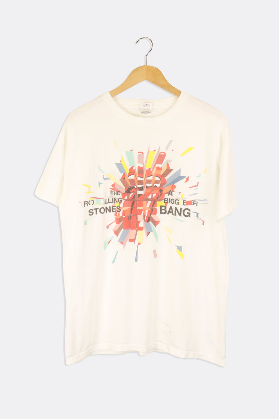 Vintage 2005 The Rolling Stones A Bigger Bang Graphic Tour T Shirt Sz L